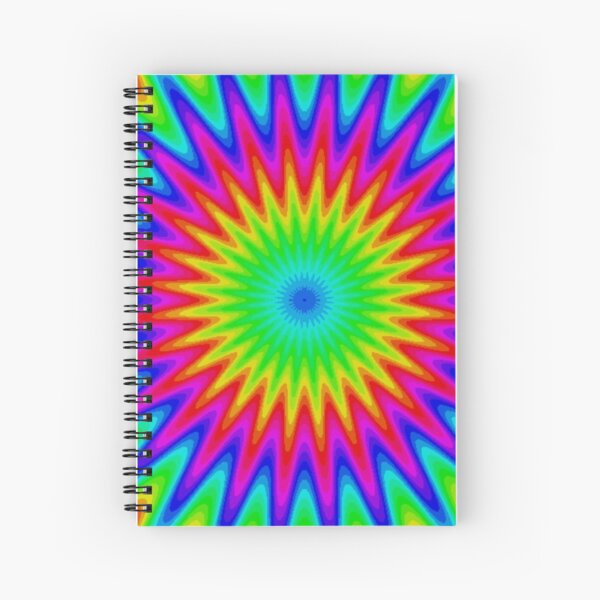 Trippy Decorative Pattern Spiral Notebook
