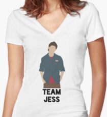 Team Jess - Jess Mariano Women's Fitted V-Neck T-Shirt
