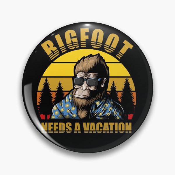 Item preview, Bigfoot Needs A Vacation Retro designed and sold by SECRET STORE.