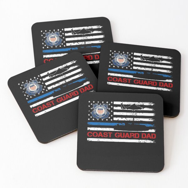 Item preview,  Vintage USA American Flag Proud US Coast Guard Veteran Dad designed and sold by Genesis68.