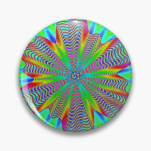 Trippy Decorative Pattern Pin
