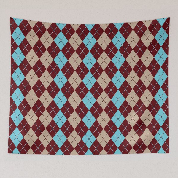 Item preview, Viking, burgundy, grayish orange color quadrant Pattern designed and sold by Metwalli.