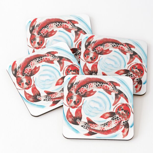Item preview, Watercolor - Japanese koi  designed and sold by Karolien Kenis.