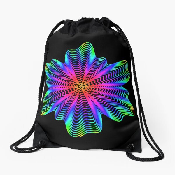 Trippy Decorative Pattern Drawstring Bag