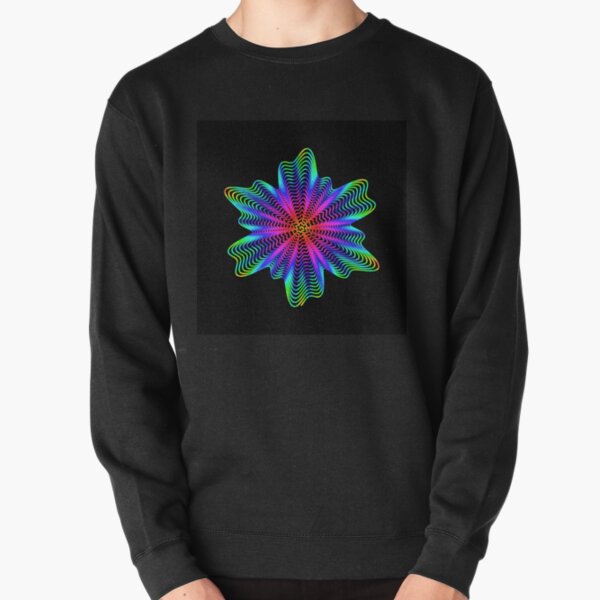 Trippy Decorative Pattern Pullover Sweatshirt