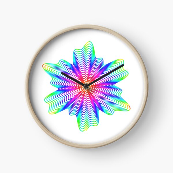 Trippy Decorative Pattern Clock