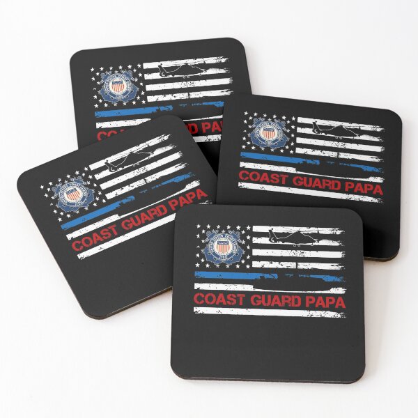 Item preview, Vintage USA American Flag Proud US Coast Guard Veteran Papa designed and sold by Genesis68.