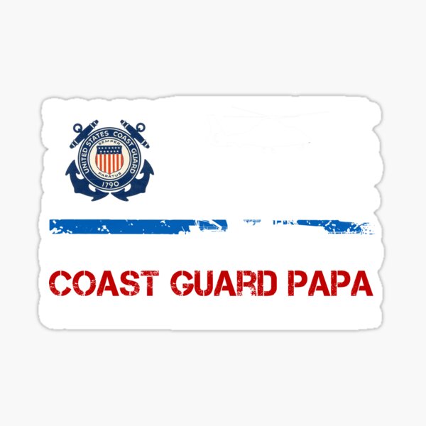 Item preview, Vintage USA American Flag Proud US Coast Guard Veteran Papa designed and sold by Genesis68.