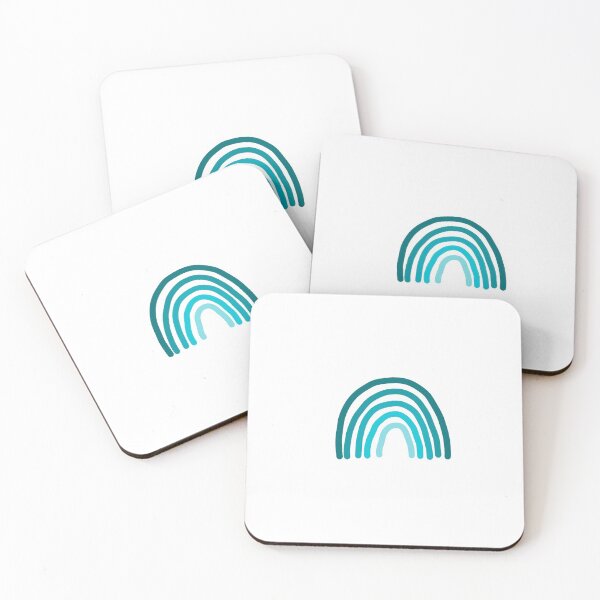 Item preview, teal rainbow designed and sold by Meri Kessler.