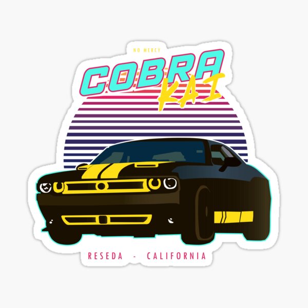 "Cobra Kai Challenger" Sticker for Sale by dystopix Redbubble