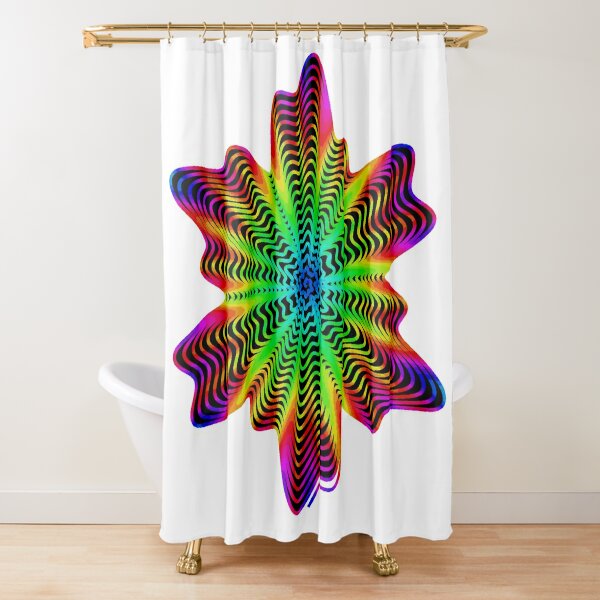 Trippy Decorative Pattern Shower Curtain
