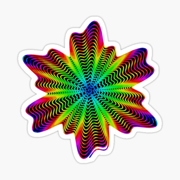 Trippy Decorative Pattern Sticker