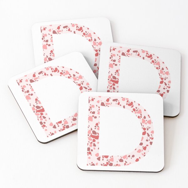 Item preview, Pink Terrazzo Initial D designed and sold by Ally Gracie.