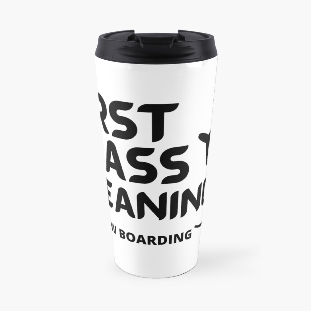 First Class Cleaning Inspirational Housekeeping Gift Travel Mug