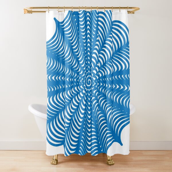 Trippy Decorative Pattern Shower Curtain