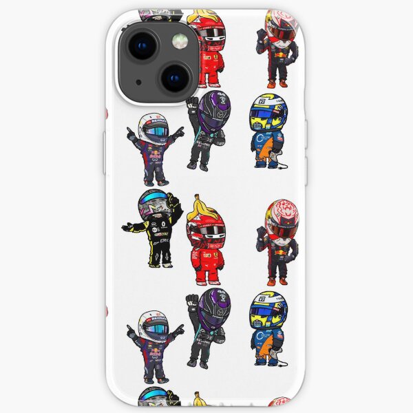 F1 Mini Drivers Sticker Pack iPhone Soft Case