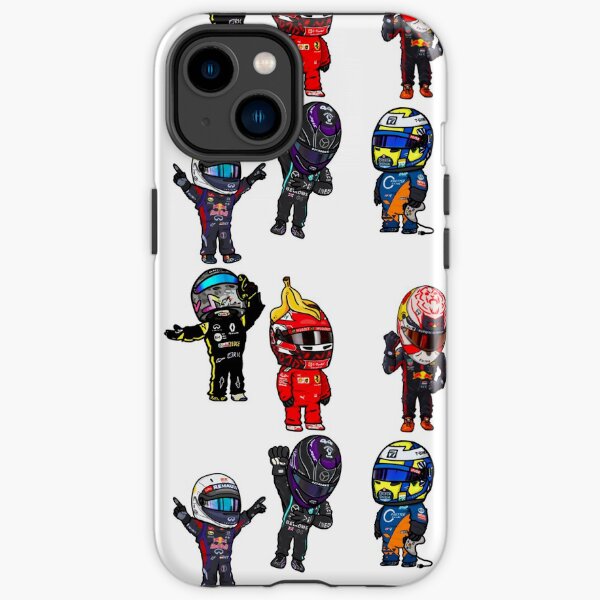 Paquete de pegatinas F1 Mini Drivers Funda resistente para iPhone