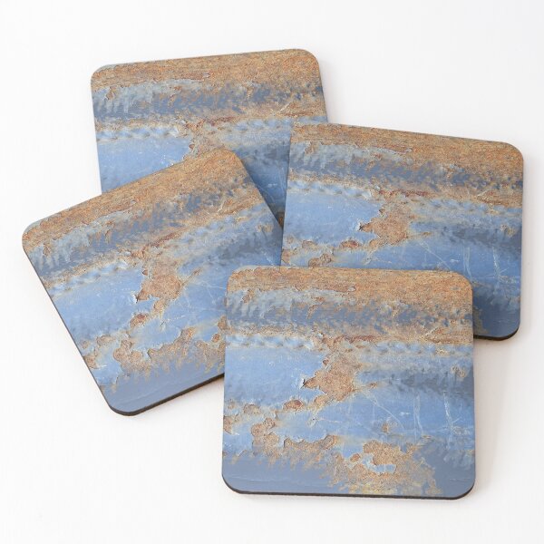 Item preview, Blue Shabby Weathered Metal designed and sold by kayodeDesign.