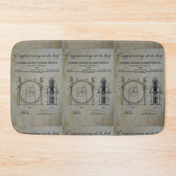Item preview, Nikola Tesla-Tesla_Turbine_Poster-yellowed designed and sold by Redlilatomcad.
