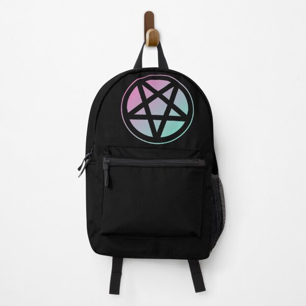 Item preview, Inverted Pentagram Pink/Cyan Color Gradient | Satanic designed and sold by Godstomper.