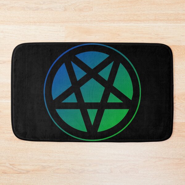 Item preview, Inverted Pentagram Blue/Green Color Gradient | Satanic designed and sold by Godstomper.