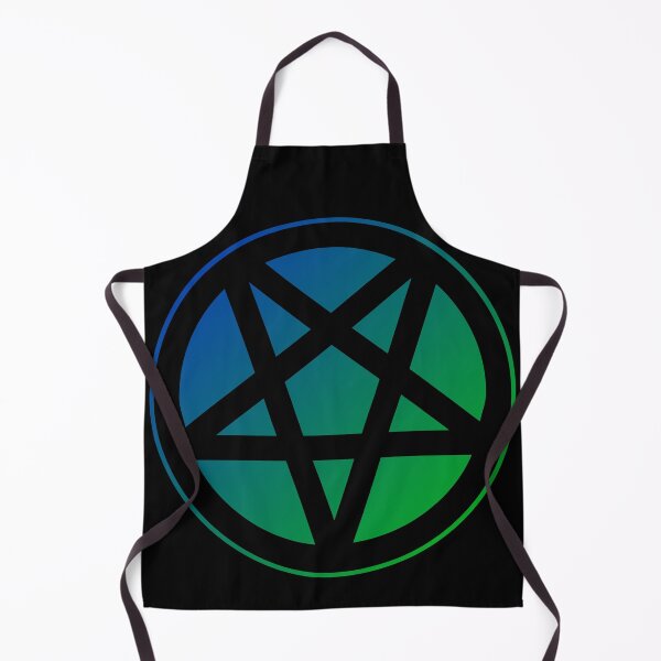 Item preview, Inverted Pentagram Blue/Green Color Gradient | Satanic designed and sold by Godstomper.