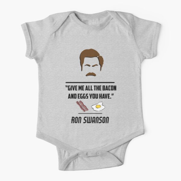 Ron Swanson Short Sleeve Baby One-Piece
