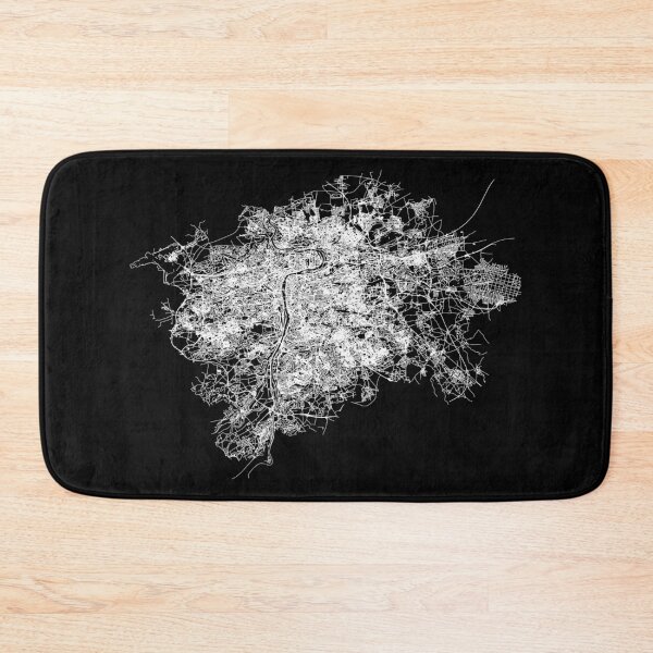 Item preview, Prague (Praha) Czechia street map - white on black designed and sold by flashman.