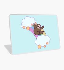 Regenbogen-Wolken-Faultier Laptop Skin