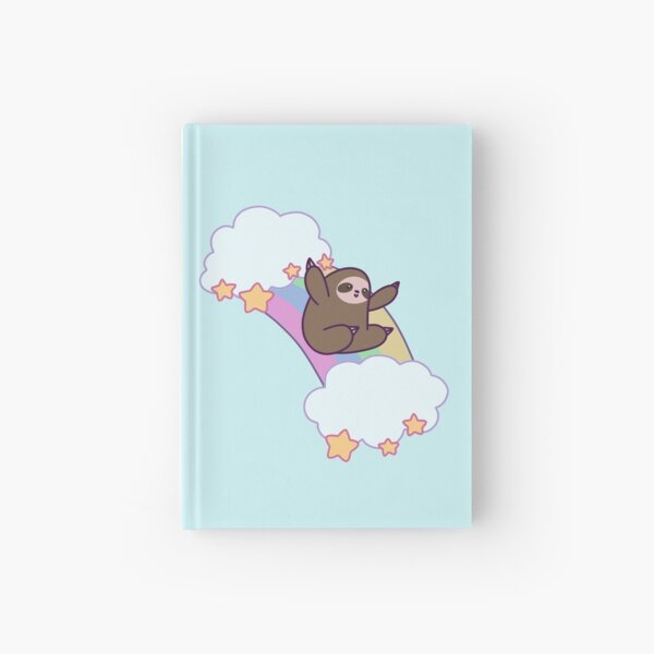 Rainbow Cloud Sloth Hardcover Journal