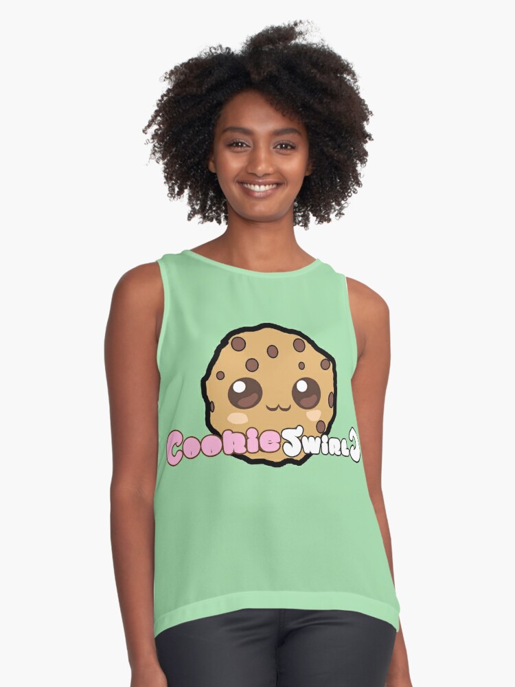 Cookie Swirl C Roblox Green Ash Sleeveless Top By Totkisha1 Redbubble - cookie swirl c roblox shirt