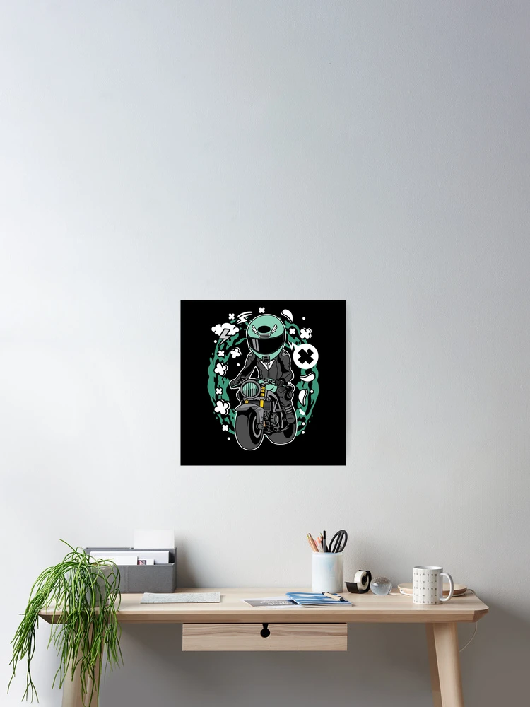 Thumbnail 2 of 3, Poster, Motorcycle Rider designed and sold by Sinfamous.