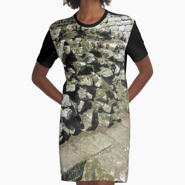 M.I. #111 |☼| Rocks And Bricks - Shot 13 (Hadrian's Wall) Graphic T-Shirt Dress