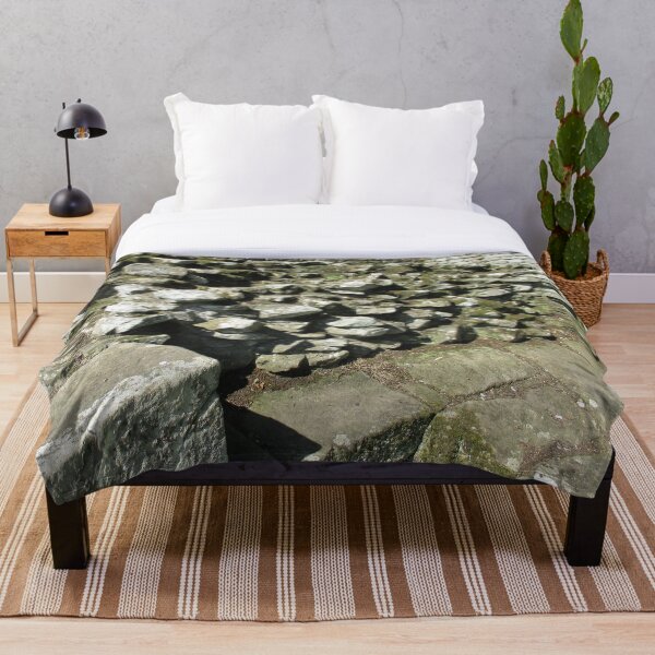 M.I. #111 |☼| Rocks And Bricks - Shot 13 (Hadrian's Wall) Throw Blanket