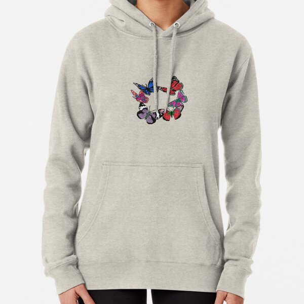 Butterflies in a Circle Pullover Hoodie