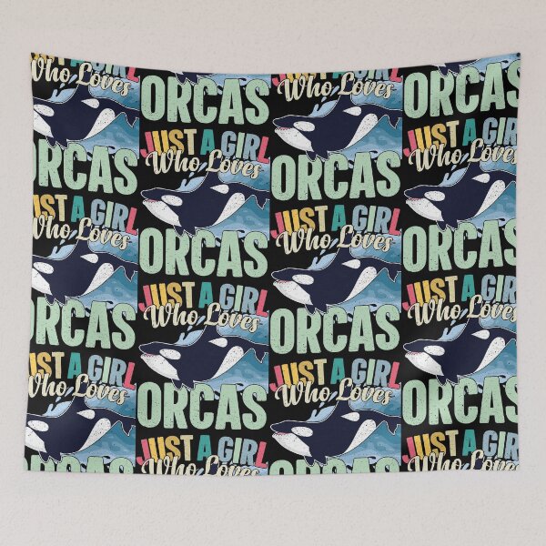 Item preview, Just A Girl Who Loves Orcas Marine Mammal designed and sold by GravitiTees.
