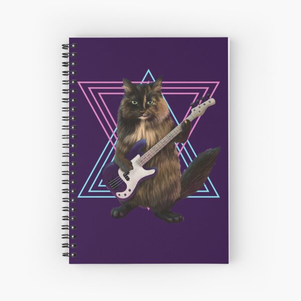 Item preview, Cat playing bass guitar designed and sold by Mehu.