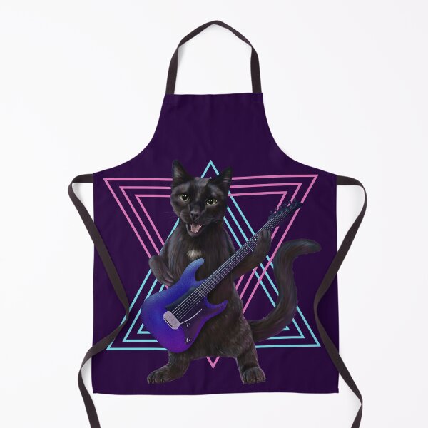 Item preview, Cat playing electric guitar designed and sold by Mehu.