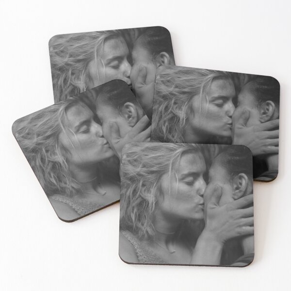 Item preview, The wilds Toni and Shelby kiss black and white monochrome (Amazon prime tv show) cute lgbt couple shoni designed and sold by emcazalet.