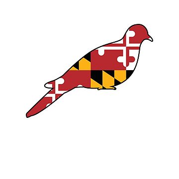Artwork thumbnail, Maryland Flag Dove by MarylandStyle