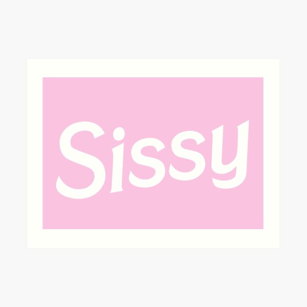 Sissy White Barbie Design Art Print