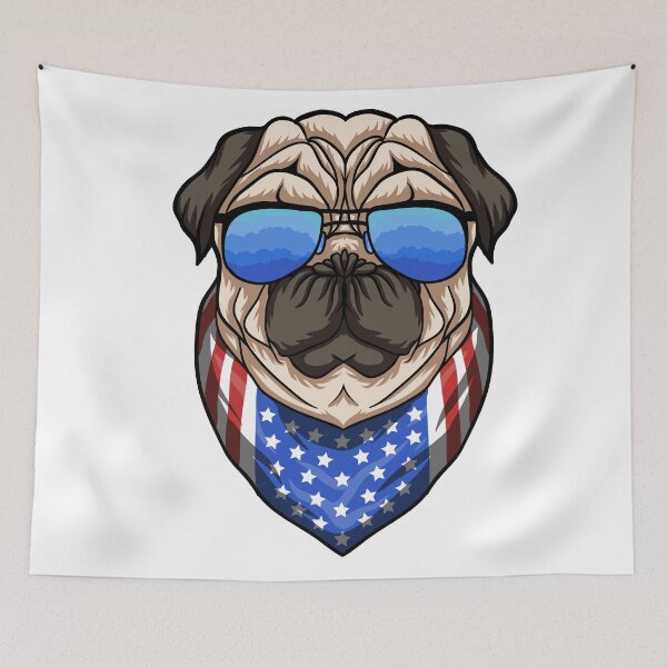 Item preview, Retro PUG American designed and sold by SECRET STORE.