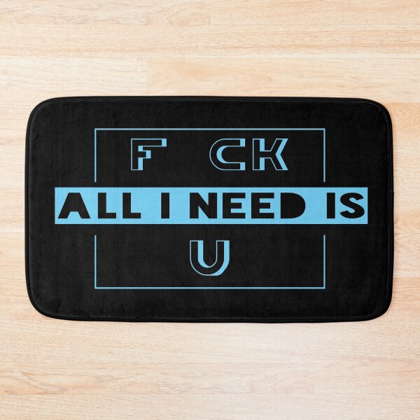Item preview, F ck, all I need is U. Typography design! designed and sold by Henri Vellart.