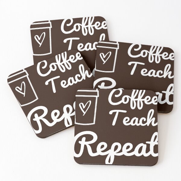 Item preview, Coffee Teach Repeat, Teacher Shirt, Preschool Teacher, School Shirt, Teacher Gift, Teacher Appreciation Shirt, Custom Teacher Shirt, Tee designed and sold by UwillBeAwesome.