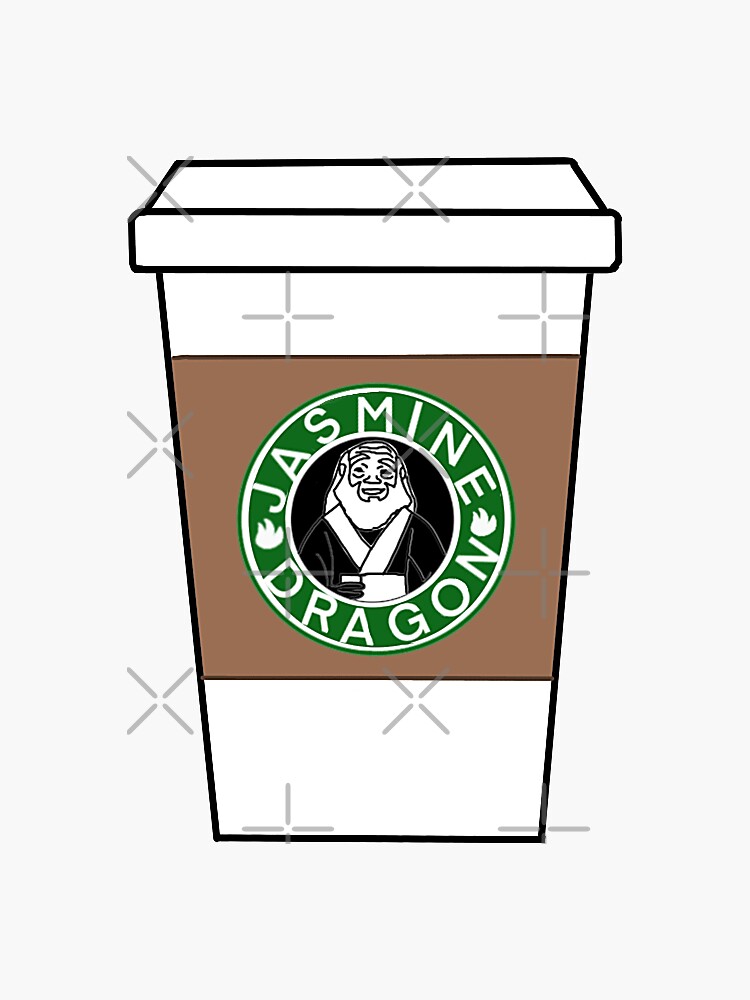 "Jasmine Dragon Drink " Sticker by BBStickersArt Redbubble