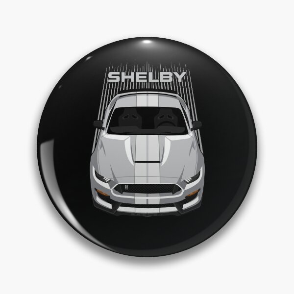 Item preview, Ford Mustang Shelby GT350 2015 - 2020 - Silver - White Stripes designed and sold by V8social.