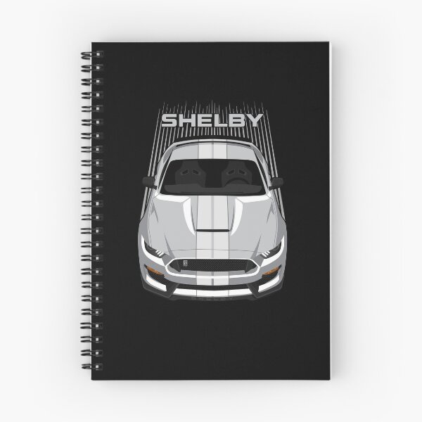 Item preview, Ford Mustang Shelby GT350 2015 - 2020 - Silver - White Stripes designed and sold by V8social.