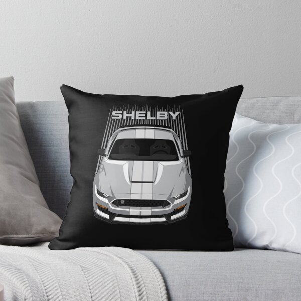 Item preview, Ford Mustang Shelby GT350 2015 - 2020 - Silver - White Stripes designed and sold by V8social.