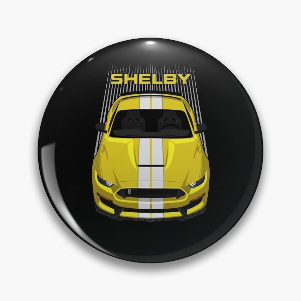 Item preview, Ford Mustang Shelby GT350 2015 - 2020 - Yellow - White Stripes designed and sold by V8social.