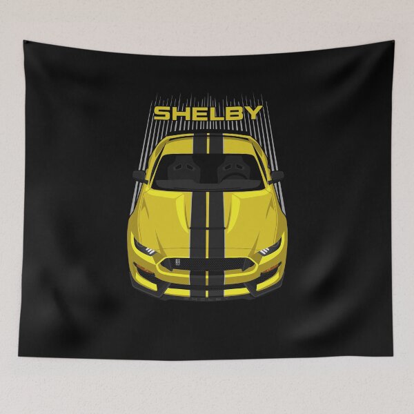 Item preview, Ford Mustang Shelby GT350 2015 - 2020 - Yellow - Black Stripes designed and sold by V8social.